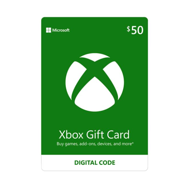 XBOX 50$ CAD (GIFT CARD)