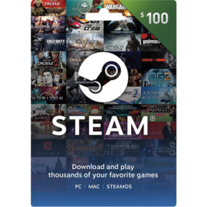 Steam 100$ CAD (Gift Card)
