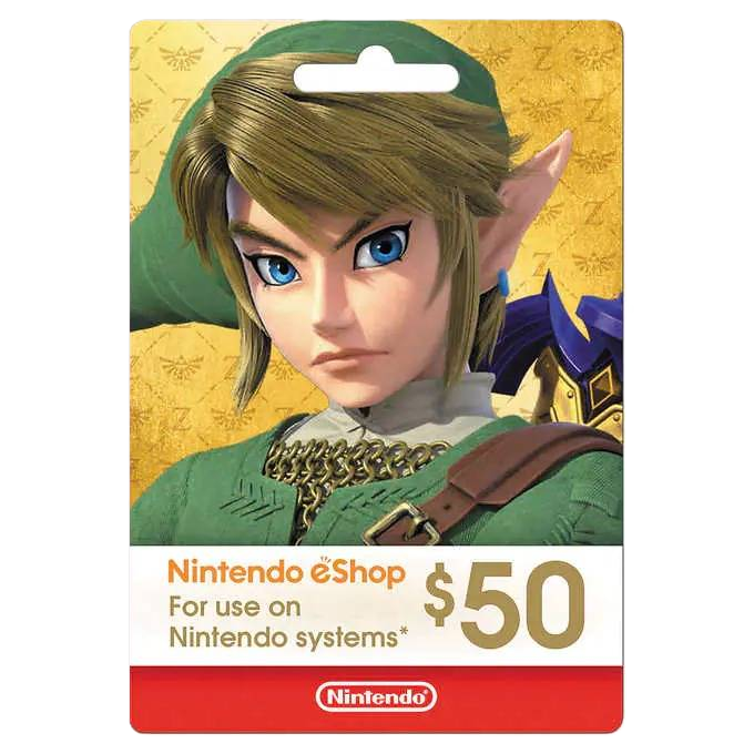 Nintendo 50$ CAD (GIFT CARD)